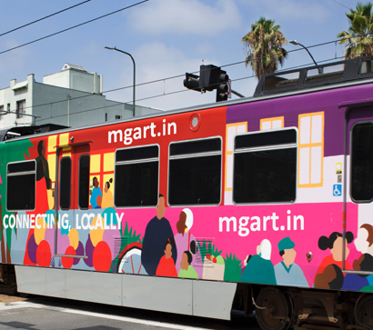 Digitally Printed Train Wraps